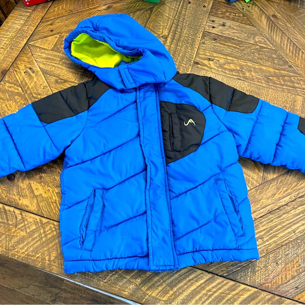Vertical ‘9 Little Boys Blue Insulated Puffer Ski Jacket Sz 4